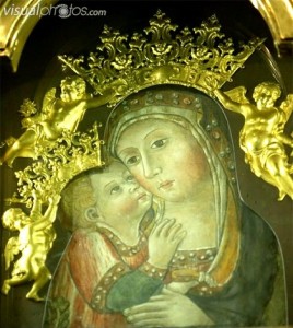 Italy, Emilia Romagna, Imola, Santuario della Beata Vergine del Piratello,painting